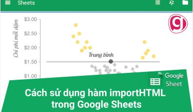 Cách sử dụng hàm importHTML để chuyển một bảng từ trang web HTML sang Google Sheets